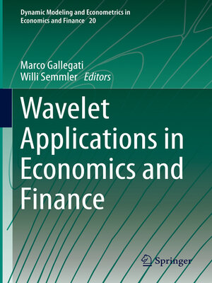 cover image of Wavelet Applications in Economics and Finance